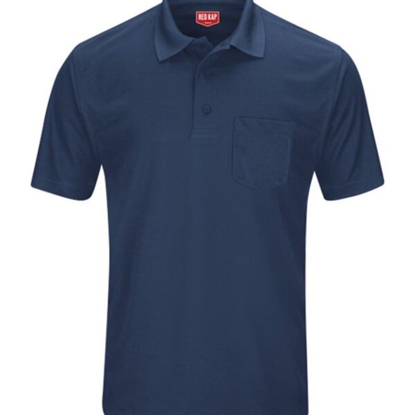 Short Sleeve Performance Knit Pocket Polo Thumbnail