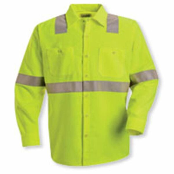 OF High Visibility Safety Long Sleeve Work Shirt Thumbnail